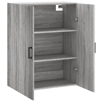 Wall Mounted Cabinet Grey Sonoma 69.5x34x90 cm