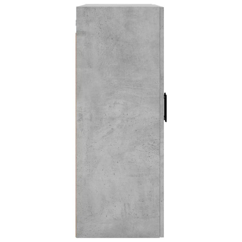 Wall Mounted Cabinet Concrete Grey 69.5x34x90 cm