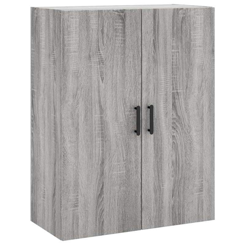 Wall Mounted Cabinet Grey Sonoma 69.5x34x90 cm