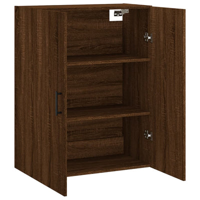 Wall Mounted Cabinet Brown Oak 69.5x34x90 cm