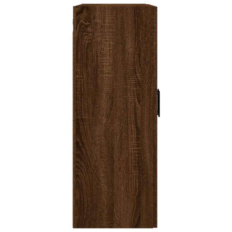 Wall Mounted Cabinet Brown Oak 69.5x34x90 cm