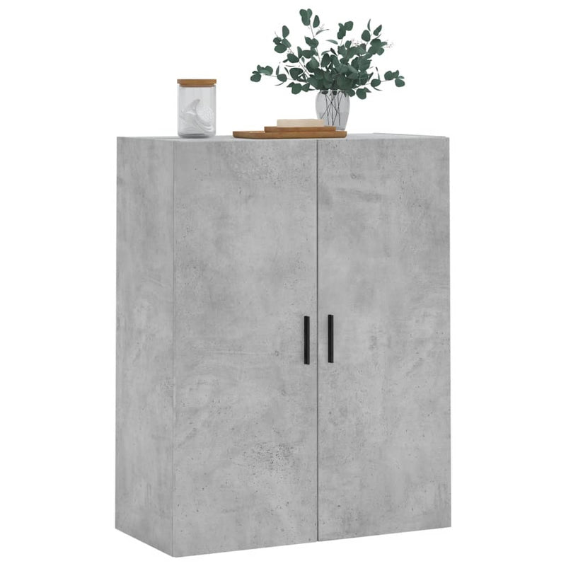 Wall Mounted Cabinet Concrete Grey 69.5x34x90 cm