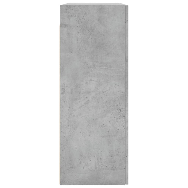 Wall Mounted Cabinet Concrete Grey 69.5x34x90 cm