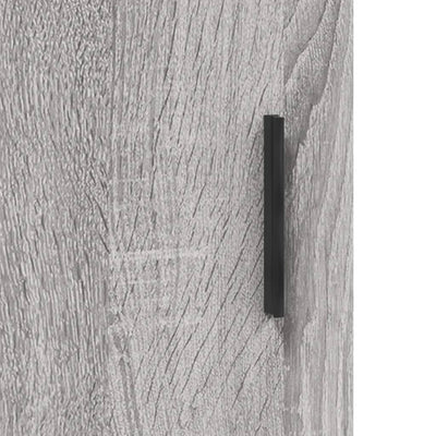 Wall Mounted Cabinet Grey Sonoma 69.5x34x90 cm