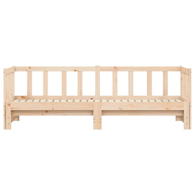 Day Bed with Trundle 90x190 cm Solid Wood Pine