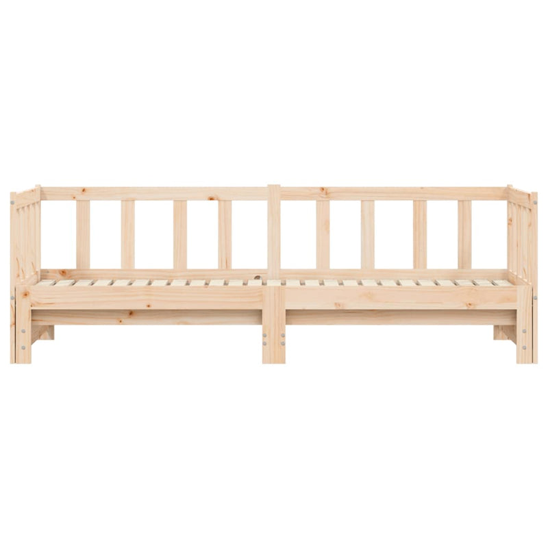 Day Bed with Trundle 90x190 cm Solid Wood Pine