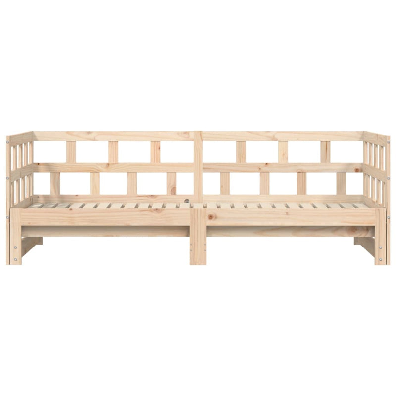 Daybed with Trundle 90x190 cm Solid Wood Pine