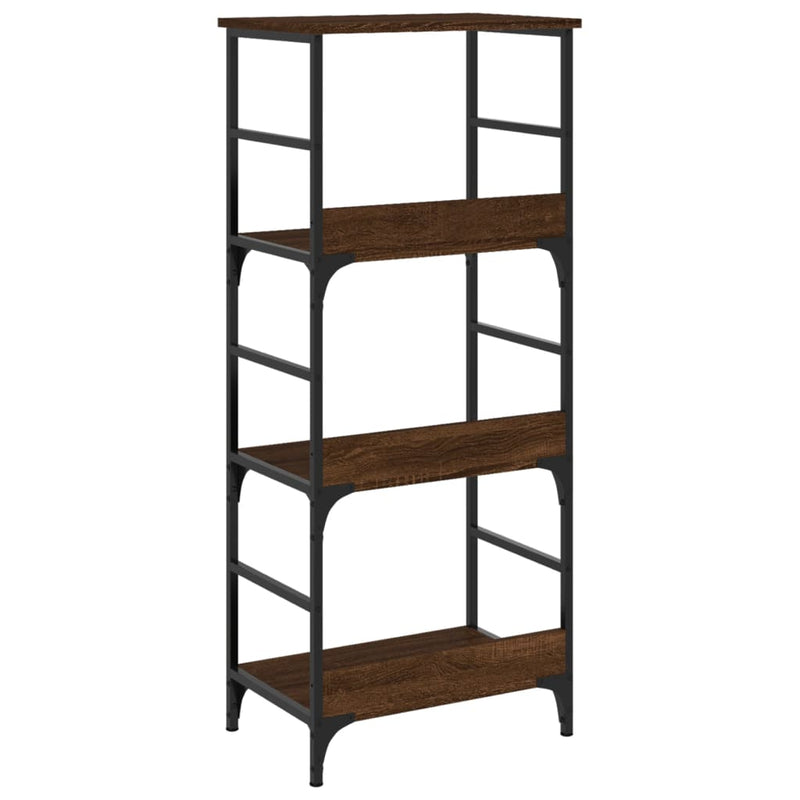 Bookshelf Brown Oak 50x33x117.5 cm Engineered Wood