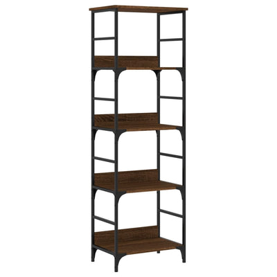 Bookshelf Brown Oak 50x33x153 cm Engineered Wood