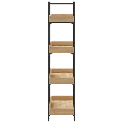 Bookcase 4-Tier Sonoma Oak 100x33x145.5 cm Engineered Wood