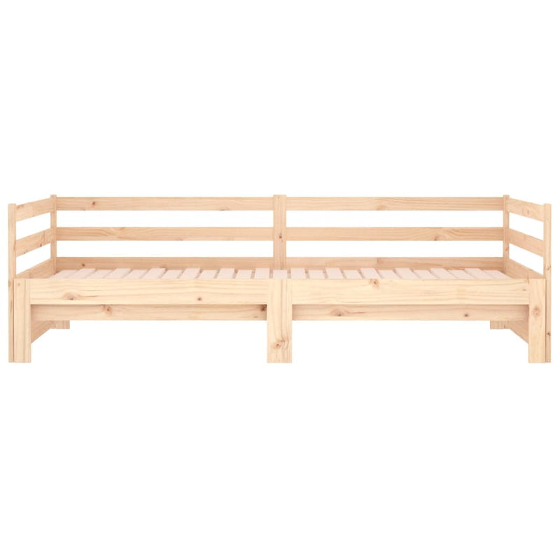 Day Bed with Trundle 90x200 cm Solid Wood Pine