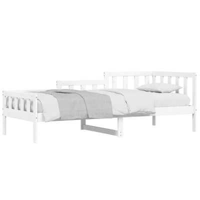 Day Bed White 80x200 cm Solid Wood Pine