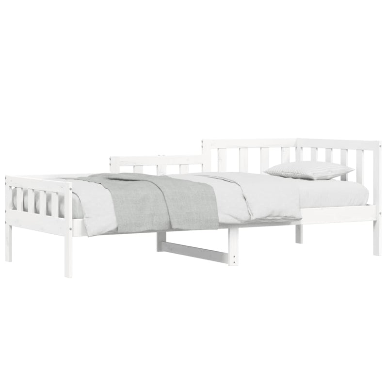 Day Bed White 80x200 cm Solid Wood Pine