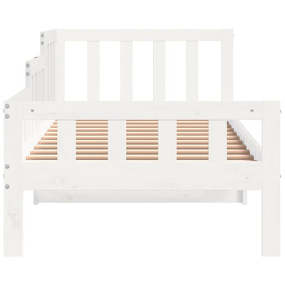 Day Bed White 80x200 cm Solid Wood Pine