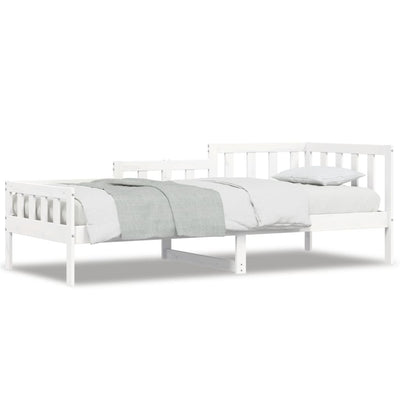 Day Bed White 90x200 cm Solid Wood Pine