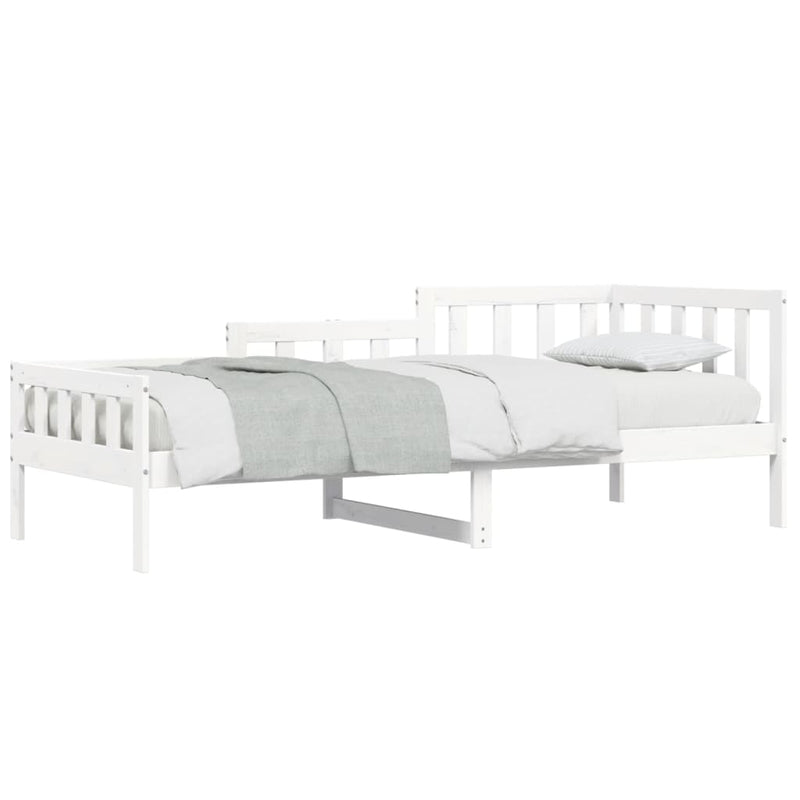 Day Bed White 90x200 cm Solid Wood Pine