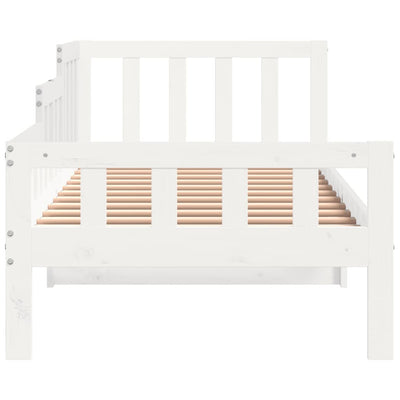 Day Bed White 90x200 cm Solid Wood Pine