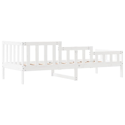 Day Bed White 90x200 cm Solid Wood Pine