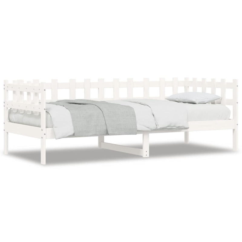 Day Bed White 80x200 cm Solid Wood Pine