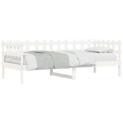 Day Bed White 80x200 cm Solid Wood Pine