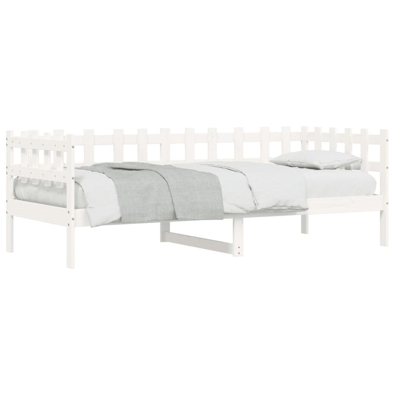 Day Bed White 80x200 cm Solid Wood Pine