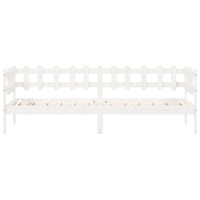 Day Bed White 80x200 cm Solid Wood Pine