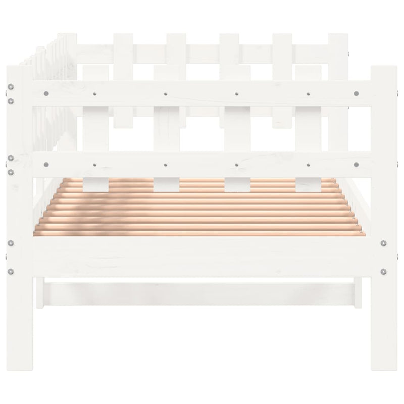 Day Bed White 80x200 cm Solid Wood Pine