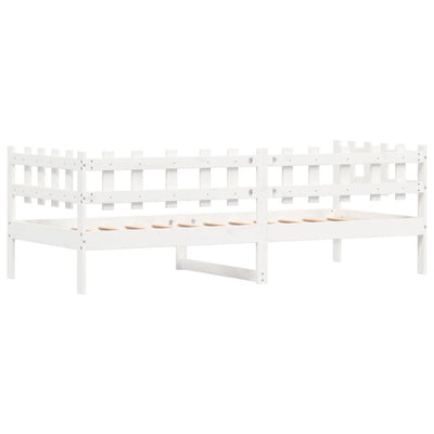 Day Bed White 80x200 cm Solid Wood Pine