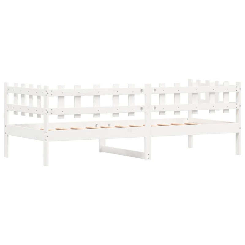 Day Bed White 80x200 cm Solid Wood Pine