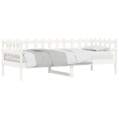 Day Bed White 90x200 cm Solid Wood Pine