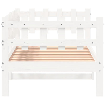 Day Bed White 90x190 cm Solid Wood Pine