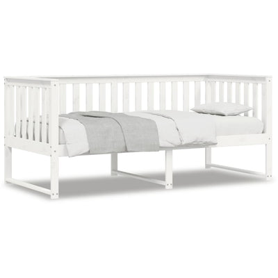 Day Bed White 90x200 cm Solid Wood Pine