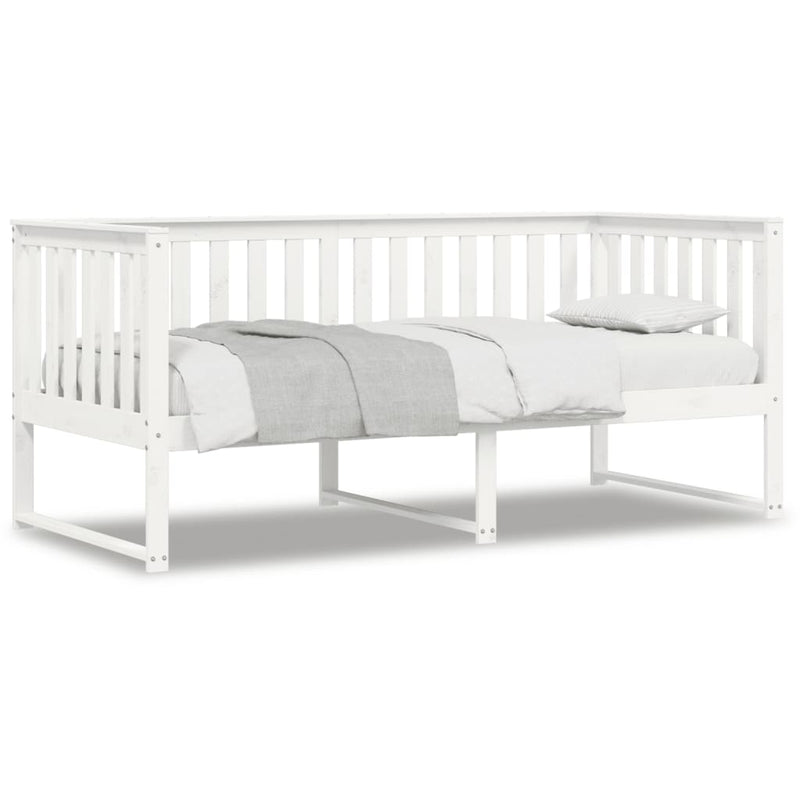 Day Bed White 90x200 cm Solid Wood Pine