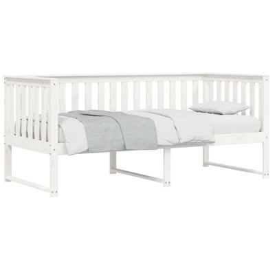 Day Bed White 90x200 cm Solid Wood Pine