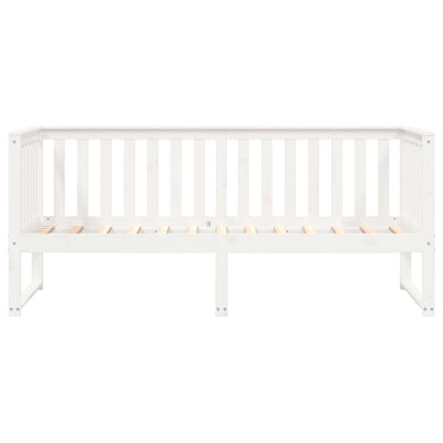 Day Bed White 90x200 cm Solid Wood Pine