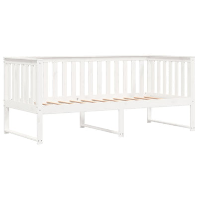 Day Bed White 90x200 cm Solid Wood Pine