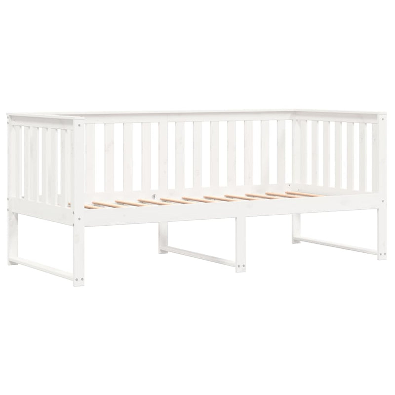 Day Bed White 90x200 cm Solid Wood Pine