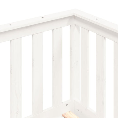 Day Bed White 90x200 cm Solid Wood Pine