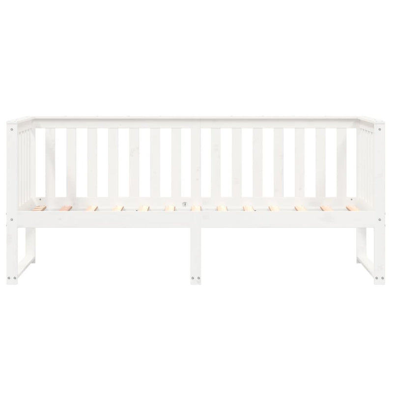 Day Bed White 80x200 cm Solid Wood Pine