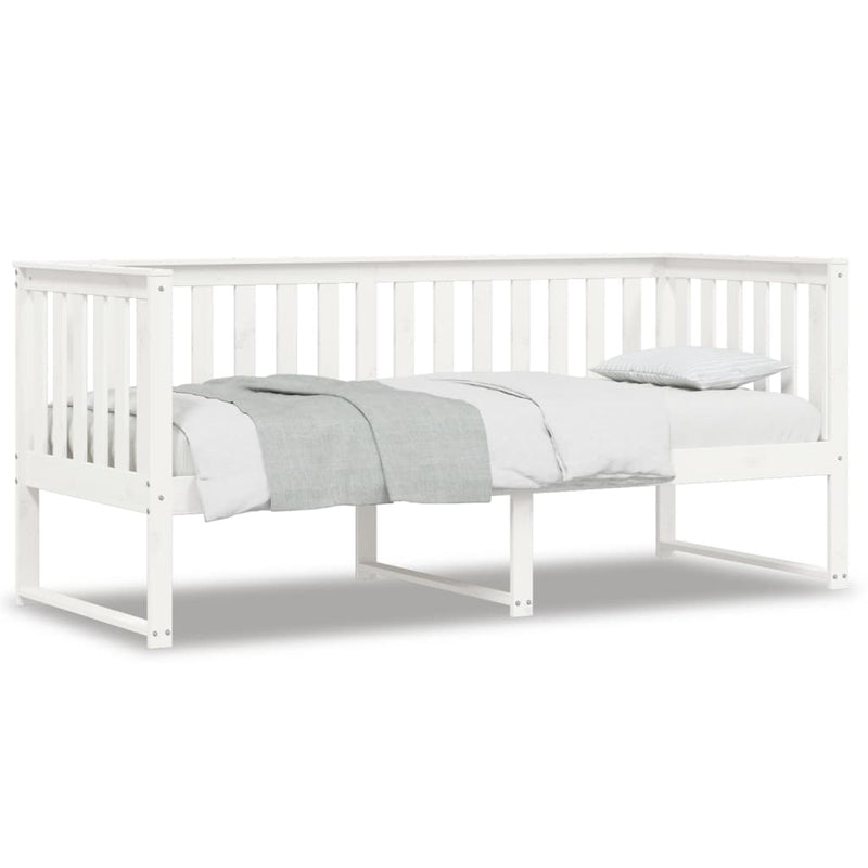 Day Bed White 75x190 cm Solid Wood Pine