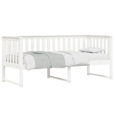 Day Bed White 75x190 cm Solid Wood Pine