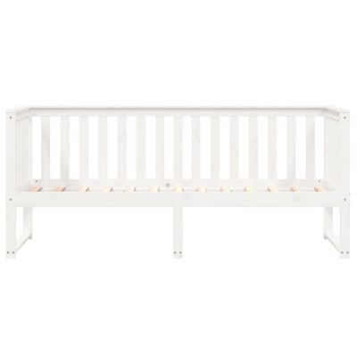 Day Bed White 75x190 cm Solid Wood Pine