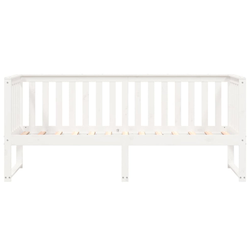 Day Bed White 75x190 cm Solid Wood Pine