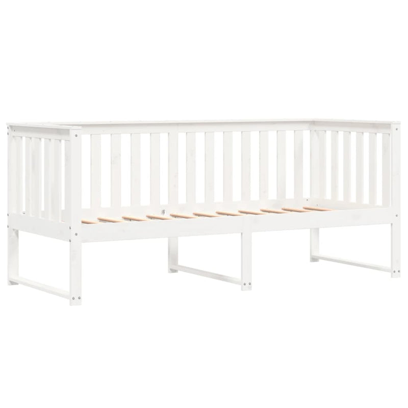 Day Bed White 75x190 cm Solid Wood Pine