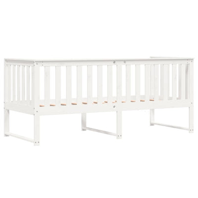 Day Bed White 75x190 cm Solid Wood Pine