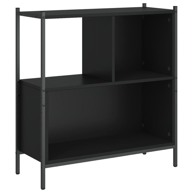 Bookcase Black 72x28x77.5 cm Engineered Wood