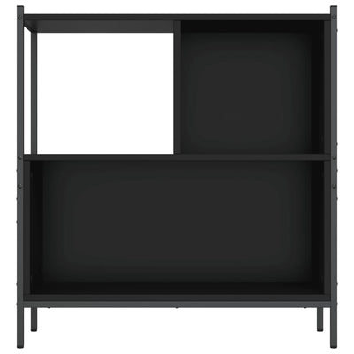 Bookcase Black 72x28x77.5 cm Engineered Wood