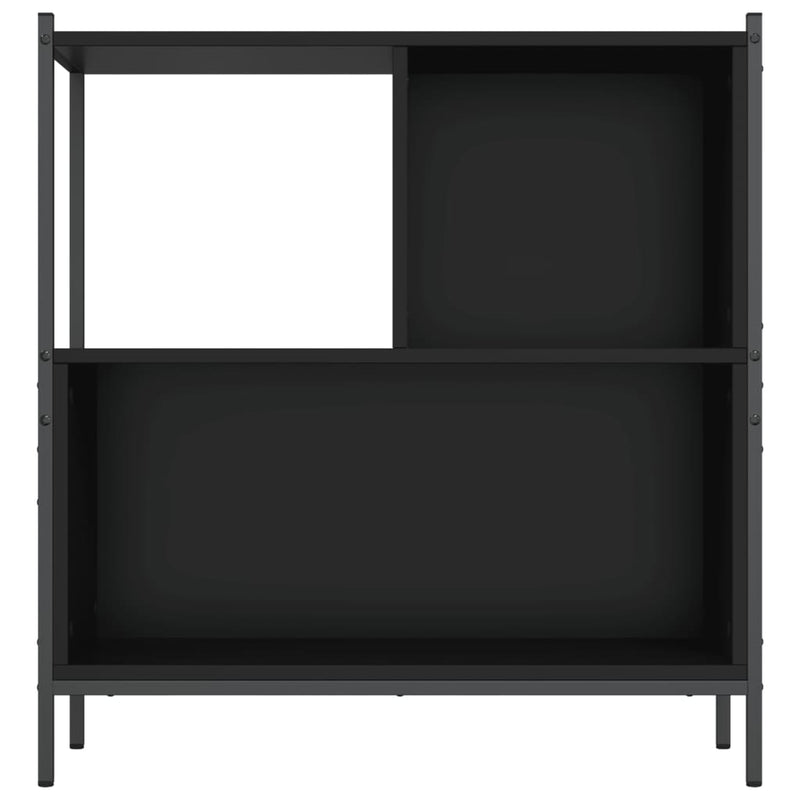 Bookcase Black 72x28x77.5 cm Engineered Wood