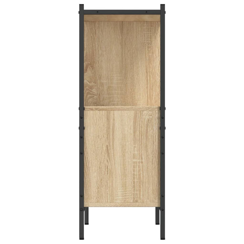 Bookcase Sonoma Oak 72x28x77.5 cm Engineered Wood