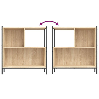 Bookcase Sonoma Oak 72x28x77.5 cm Engineered Wood